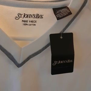 ST. JOHNS BAY CREW NECK HEAVY TEE 100% COTTON